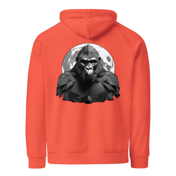 Sweat à capuche écologique Raglan unisexe "Mountain Kong : L’Appel des Cimes"
