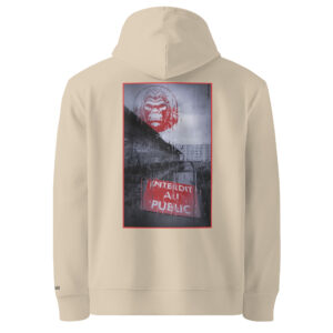 Kong Spirit - Bad Kong - « Interdit au Public » - Sweat écologique basique unisexe couleurs claires
