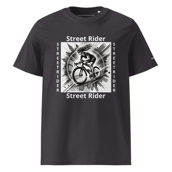 Vélo Musculaire - Street Rider - "Free Rideuse" - T-shirt unisexe en coton biologique – Image 17
