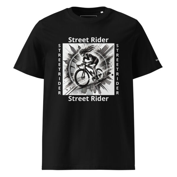 Vélo Musculaire - Street Rider - "Free Rideuse" - T-shirt unisexe en coton biologique
