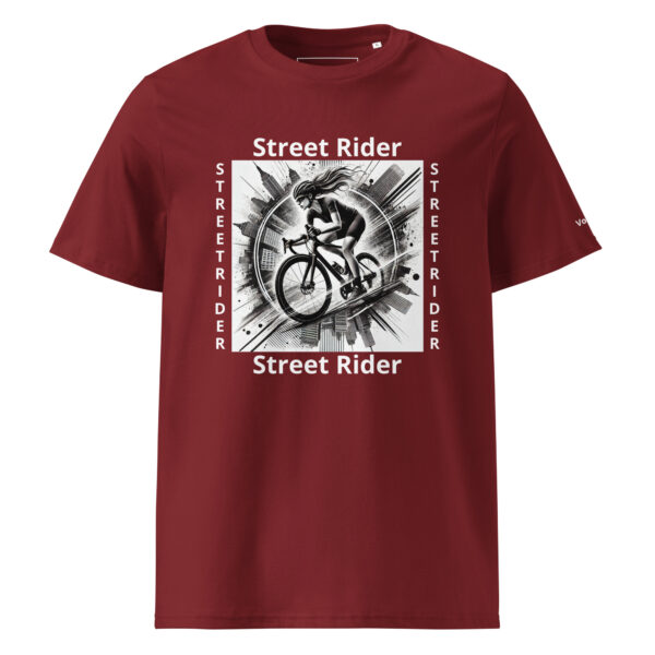 Vélo Musculaire - Street Rider - "Free Rideuse" - T-shirt unisexe en coton biologique – Image 13