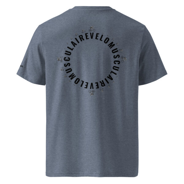 Vélo Musculaire - Vélo d'Antan -  La Roue Tourne - T-shirt unisexe en coton biologique – Image 5