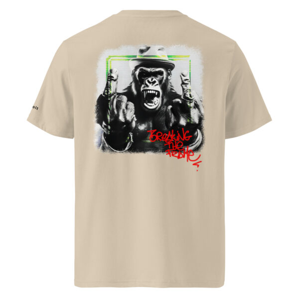 Kong Spirit - Bad Kong - « Breaking the Frame »- T-shirt unisexe en coton biologique couleurs claires – Image 8