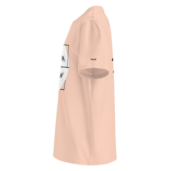 Vélo Musculaire - Vélo des cimes - « Au Sommet de ton Toit » - T-shirt unisexe en coton biologique couleurs claires – Image 18