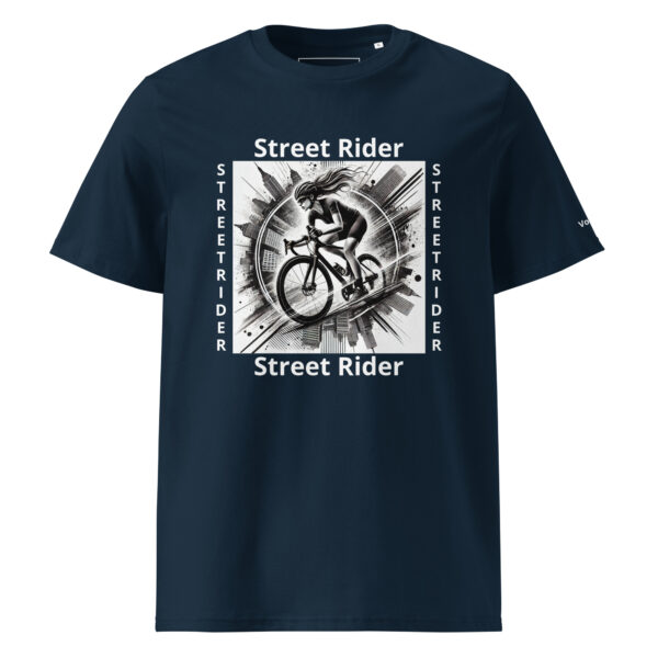 Vélo Musculaire - Street Rider - "Free Rideuse" - T-shirt unisexe en coton biologique – Image 5