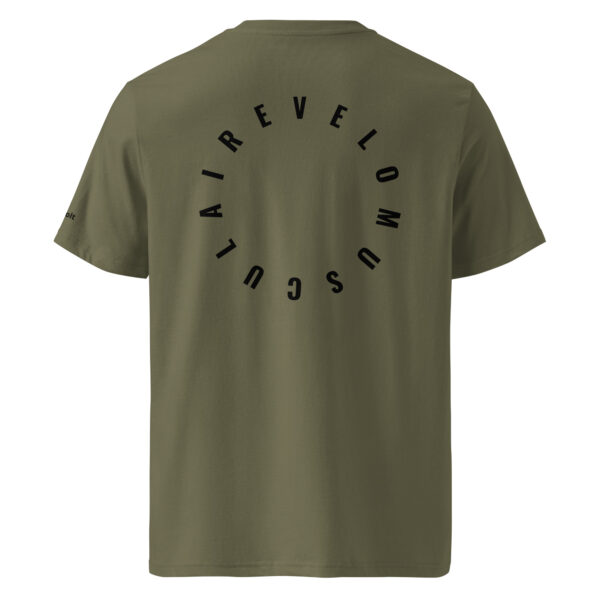 Vélo Musculaire - Vélo des cimes - « Au Sommet de ton Toit » - T-shirt unisexe en coton biologique couleurs claires – Image 12