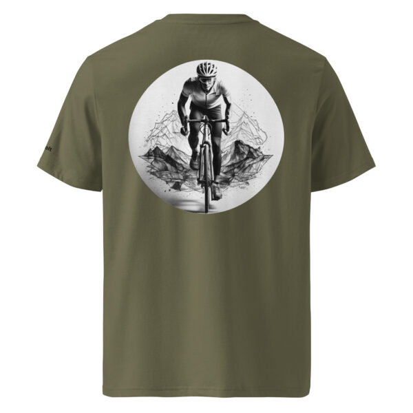 Vélo Musculaire - Vélo des Cimes - A l'Assaut des Cimes - T-shirt unisexe en coton biologique – Image 5
