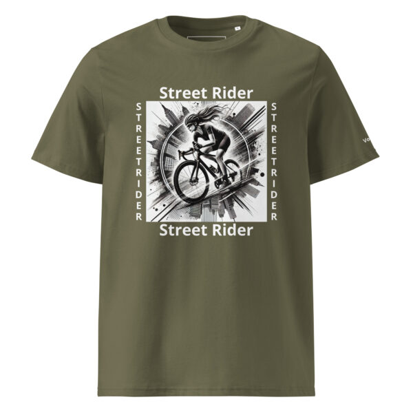 Vélo Musculaire - Street Rider - "Free Rideuse" - T-shirt unisexe en coton biologique – Image 29
