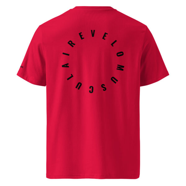 Vélo Musculaire - Vélo des cimes - « Au Sommet de ton Toit » - T-shirt unisexe en coton biologique couleurs claires – Image 4