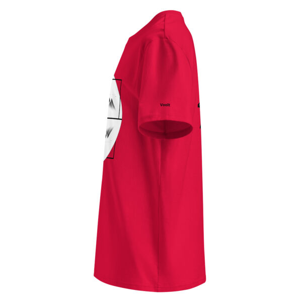 Vélo Musculaire - Vélo des cimes - « Au Sommet de ton Toit » - T-shirt unisexe en coton biologique couleurs claires – Image 2
