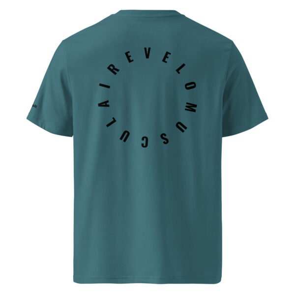 Vélo Musculaire - Vélo des cimes - « Au Sommet de ton Toit » - T-shirt unisexe en coton biologique couleurs claires – Image 8