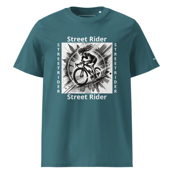 Vélo Musculaire - Street Rider - "Free Rideuse" - T-shirt unisexe en coton biologique – Image 25