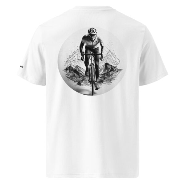 Vélo Musculaire - Vélo des Cimes - A l'Assaut des Cimes - T-shirt unisexe en coton biologique – Image 24