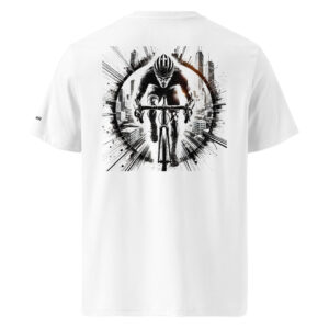 Vélo Musculaire - Street Rider - Objectif Survie - T-shirt unisexe en coton biologique