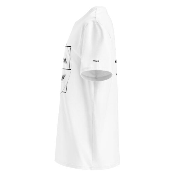 Vélo Musculaire - Vélo des cimes - « Au Sommet de ton Toit » - T-shirt unisexe en coton biologique couleurs claires – Image 30