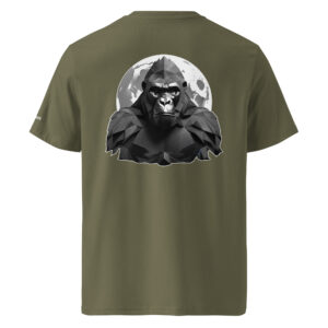 Kong Spirit - Mountain Kong - "L' Appel des Cimes" T-shirt unisexe en coton biologique couleurs sombres