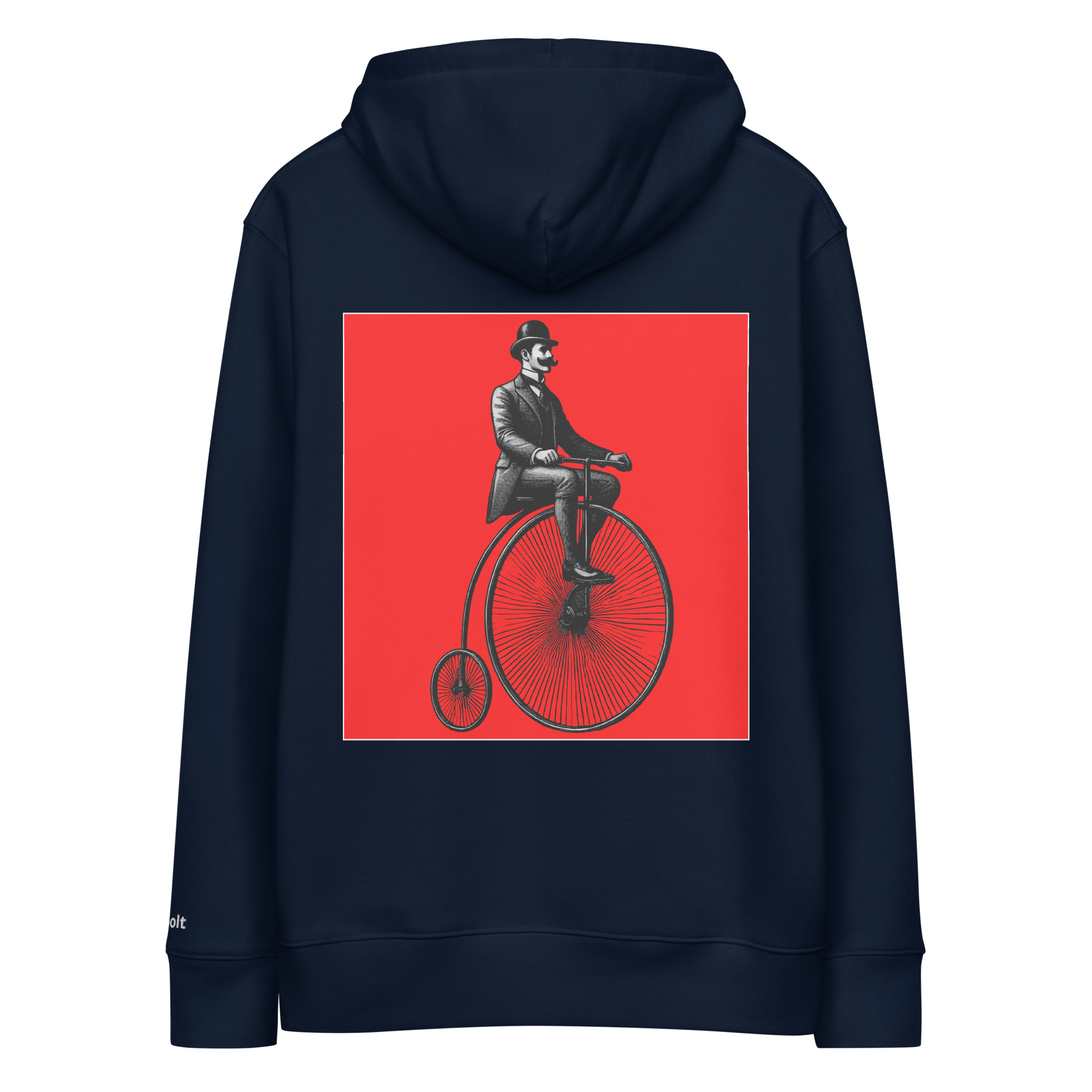 Vélo Musculaire - Vélo d'Antan - "Boomer Bike – Édition Noire & Rouge" Sweat écologique basique unisexe – Image 4